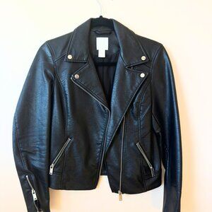 JACKET: H&M (black faux leather)